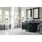 James Martin Vanities Brittany 60in Double Vanity, Black Onyx w/ 3 CM Carrara Marble Top 650-V60D-BKO-3CAR - alternate 3